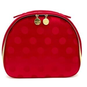 Estee Lauder Red Polka Dot Cosmetic Bag